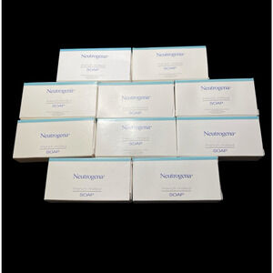Lot of 10 Neutrogena French Milled Bath Soaps ~1.20 oz Travel Size/Hotel Bars